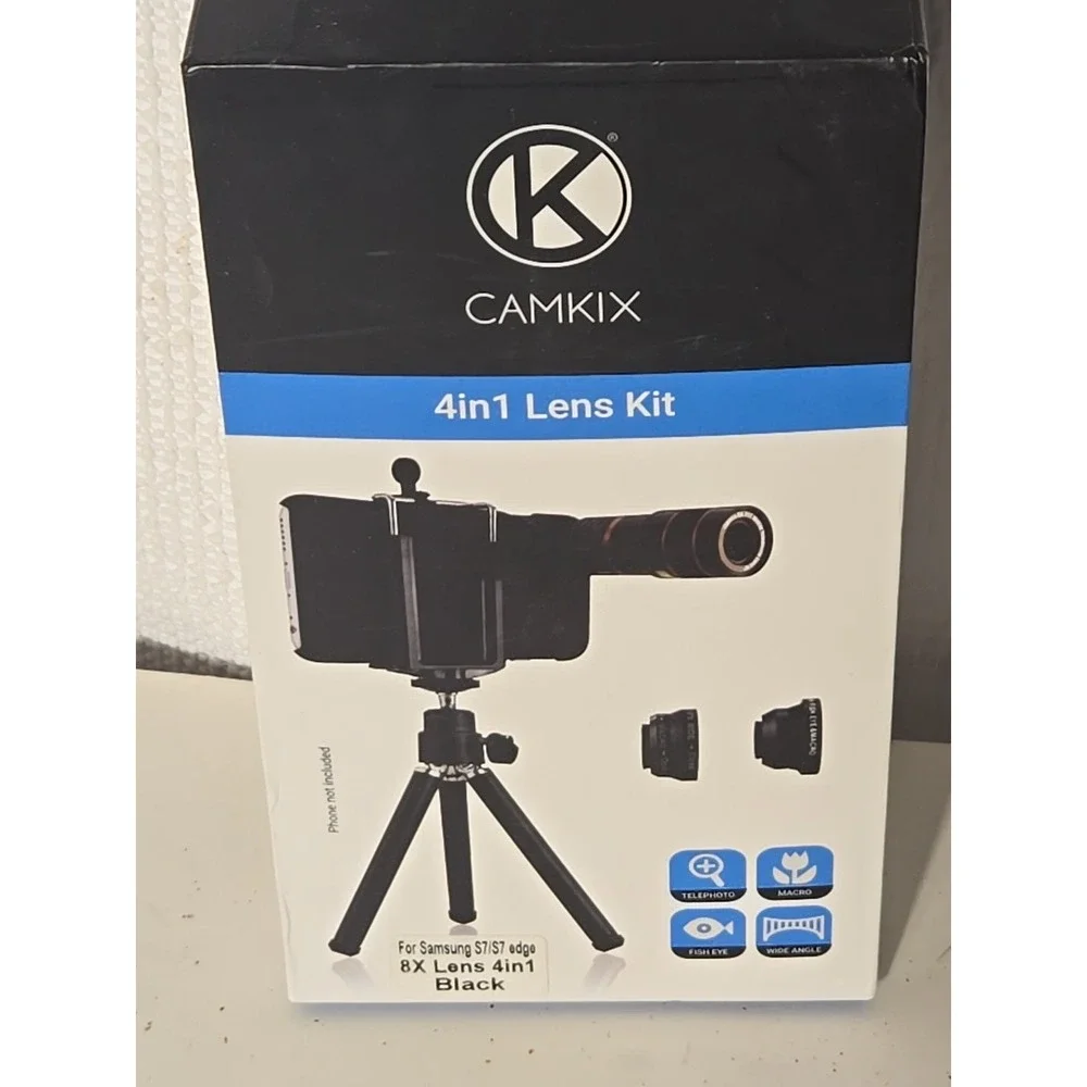 CamKix 4-in-1 iPhone Lens Kit 12X Telephoto Wide Macro Fisheye Zoom Tested Works